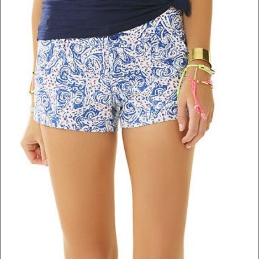 Lilly Pulitzer blue & pink the Walsh shorts 00 🐙